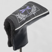 Lila Dragonfly Rustikaler Golf Head Cover Golf Headcover (3/4 Vorderseite)