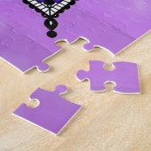 Lila Dragonfly Themed Mandala Colorful Puzzle (Seite)