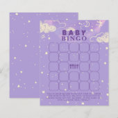 Lila Dream Baby Bingo Baby Showspiel (Vorne/Hinten)