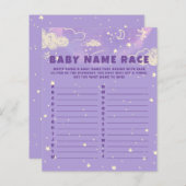 Lila Dream Baby Name Race Baby Duschspiel (Vorne/Hinten)