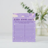 Lila Dream Baby Name Race Baby Duschspiel (Stehend Vorderseite)