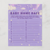 Lila Dream Baby Name Race Baby Duschspiel (Vorderseite)