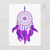 Lila Dream Catcher Postkarte (Vorderseite)