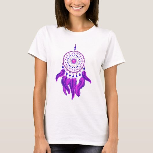 Lila Dream Catcher T-Shirt (Vorderseite)