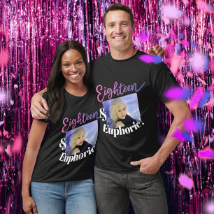 Lila Drehbuch zum achtzehnten und Euphorischen 18. T-Shirt