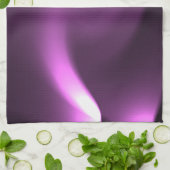 Lila Drehleuchten Geschirrtuch (Gefaltet)