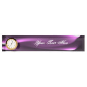 Lila Drehleuchten Namensplakette (Vorderseite)