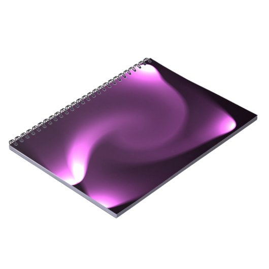 Lila Drehleuchten Notizblock (Linke Seite)