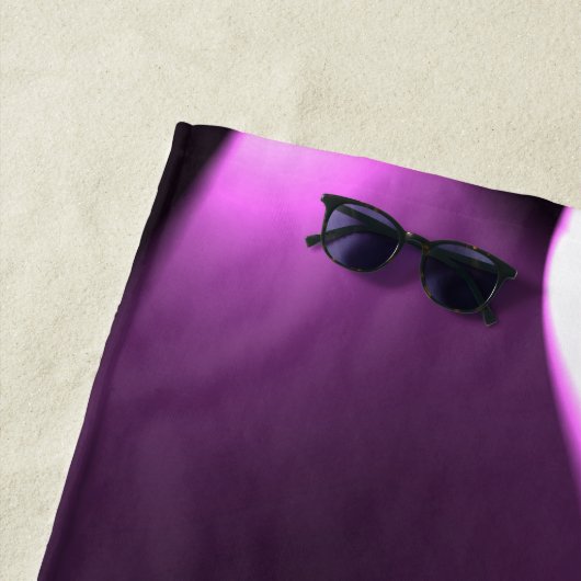 Lila Drehleuchten Strandtuch (Beispiel)