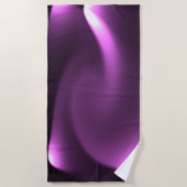 Lila Drehleuchten Strandtuch (Vorderseite)