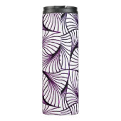 Lila "Drehung Thermal Tumbler Thermosbecher (Rückseite)