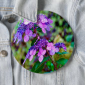 Lila Drehung und Shout Hydrangea-Blume Button (Beispiel)