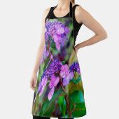 Lila Drehung und Shout Hydrangea-Blume Schürze (InSitu)