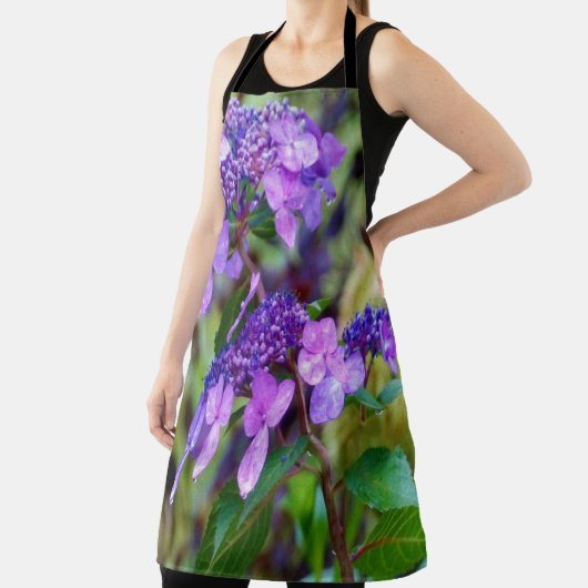 Lila Drehung und Shout Hydrangea-Blume Schürze (InSitu)