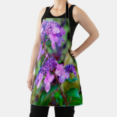 Lila Drehung und Shout Hydrangea-Blume Schürze (InSitu)