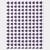 Lila Dreieck Fleecedecke (Vorderseite)