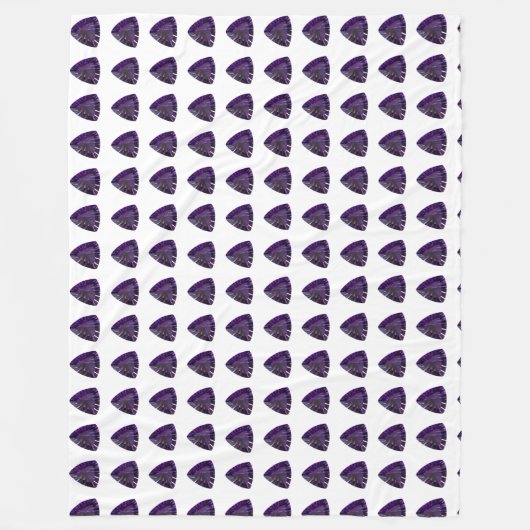 Lila Dreieck Fleecedecke (Vorderseite)