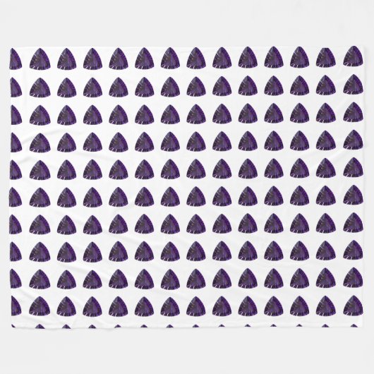 Lila Dreieck Fleecedecke (Vorderseite (Horizontal))