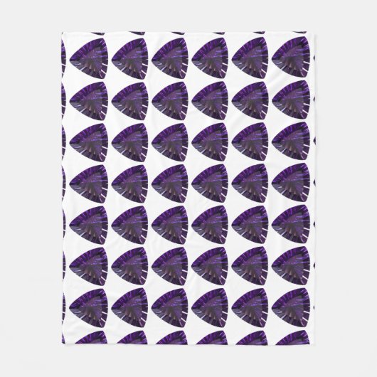 Lila Dreieck Fleecedecke (Vorderseite)