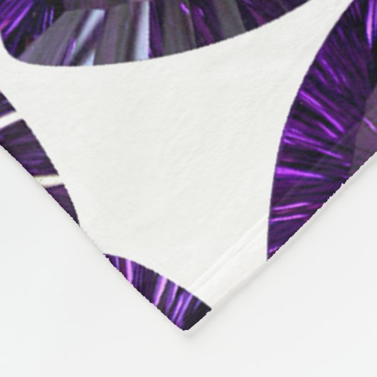 Lila Dreieck Fleecedecke (Ecke)