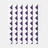 Lila Dreieck Fleecedecke (Vorderseite)