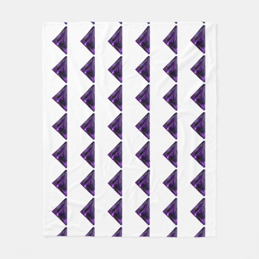 Lila Dreieck Fleecedecke (Vorderseite)