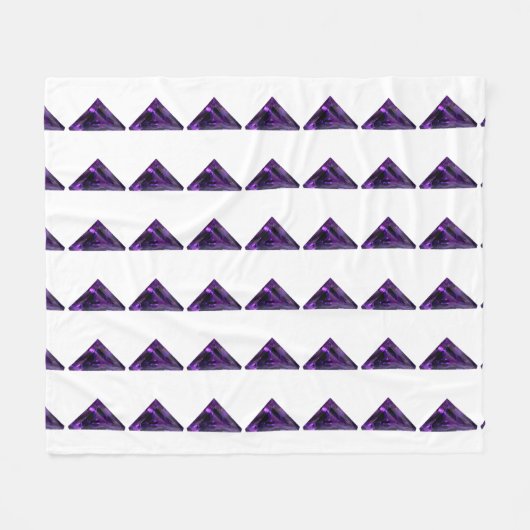 Lila Dreieck Fleecedecke (Vorderseite (Horizontal))