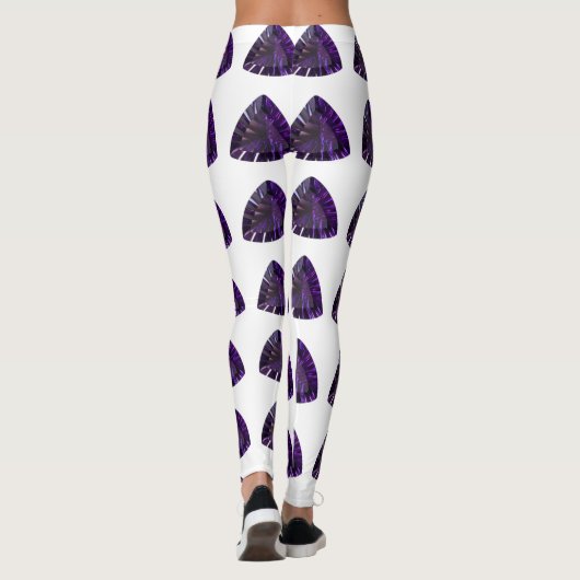 Lila Dreieck Leggings (Rückseite)