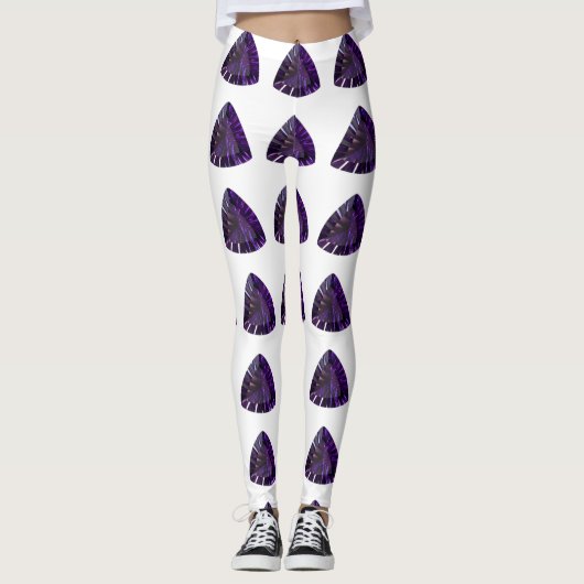 Lila Dreieck Leggings (Vorderseite)