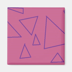lila Dreiecke Magnet