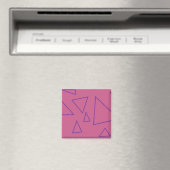 lila Dreieckmagnet-Magnet Magnet (In Situ (Geschirrspüler))