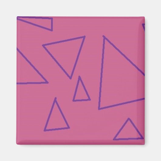 lila Dreieckmagnet-Magnet Magnet (Vorne)