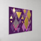 lila Dreiecksformen aus Luxusgold Foliendrucke (Ablage )