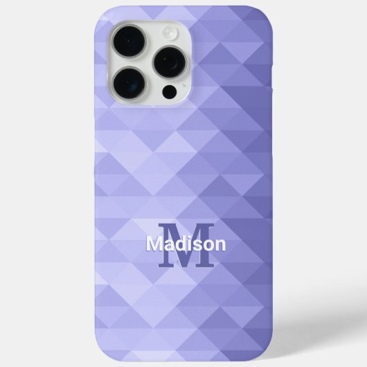 Lila Dreiecksquadrat Case-Mate iPhone Hülle (Rückseite)