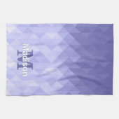 Lila Dreiecksquadrat Geschirrtuch (Horizontal)