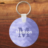 Lila Dreiecksquadrat Schlüsselanhänger (Vorderseite)