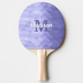 Lila Dreiecksquadrat Tischtennis Schläger (Vorderseite)