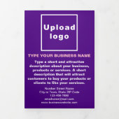 Lila Dreifache Visitenkarte Dreifach Gefaltete Karte (Cover)