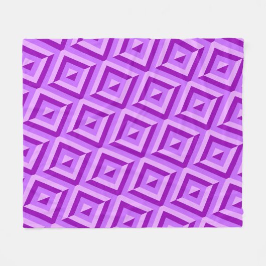 Lila Dreisteckenmuster Fleecedecke (Vorderseite (Horizontal))