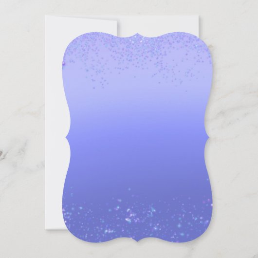 Lila Dress Vintag Quinceañera Einladung (Rückseite)