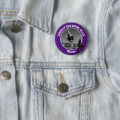 Lila Drill-Team-Foto High School Tänzerin Button (Beispiel)