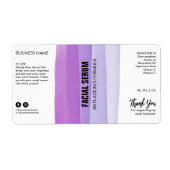 Lila Dropper-Flasche Serummarken in Layoutfarben (Vorne)