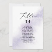 Lila druckbare Seekarten mit Aquarellfarbe Einladung (Vorderseite)