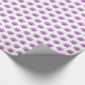 Lila Druckmuster Geschenkpapier (Ecke)