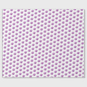 Lila Druckmuster Geschenkpapier (Flach)