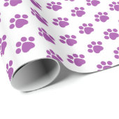Lila Druckmuster Geschenkpapier (Rolleneckpunkt)