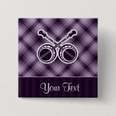 Lila Duellbanjos Button (Vorderseite)