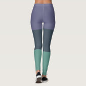 Lila dunkelgrün und hellgrün leggings (Rückseite)
