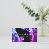Lila Dunkle Black Smoke Vape Shop Visitenkarte (Stehend Vorderseite)