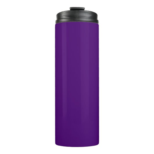 Lila dunkle Farbe Thermosbecher (Vorderseite)